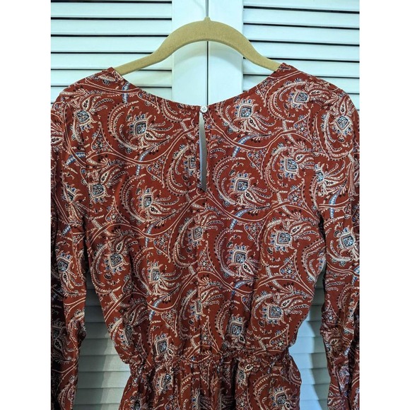 Abercrombie and Fitch Boho Paisley Romper Size Small - Picture 4 of 4